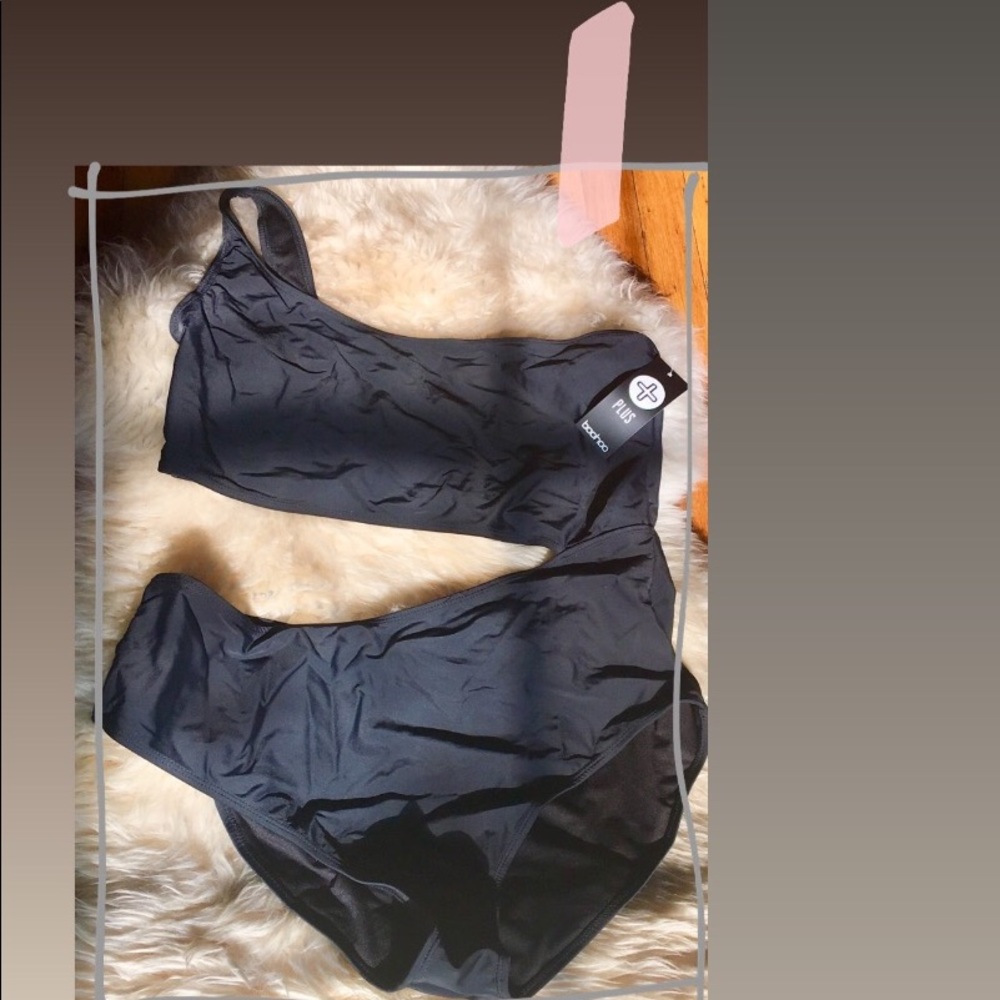 Black cut out one piece